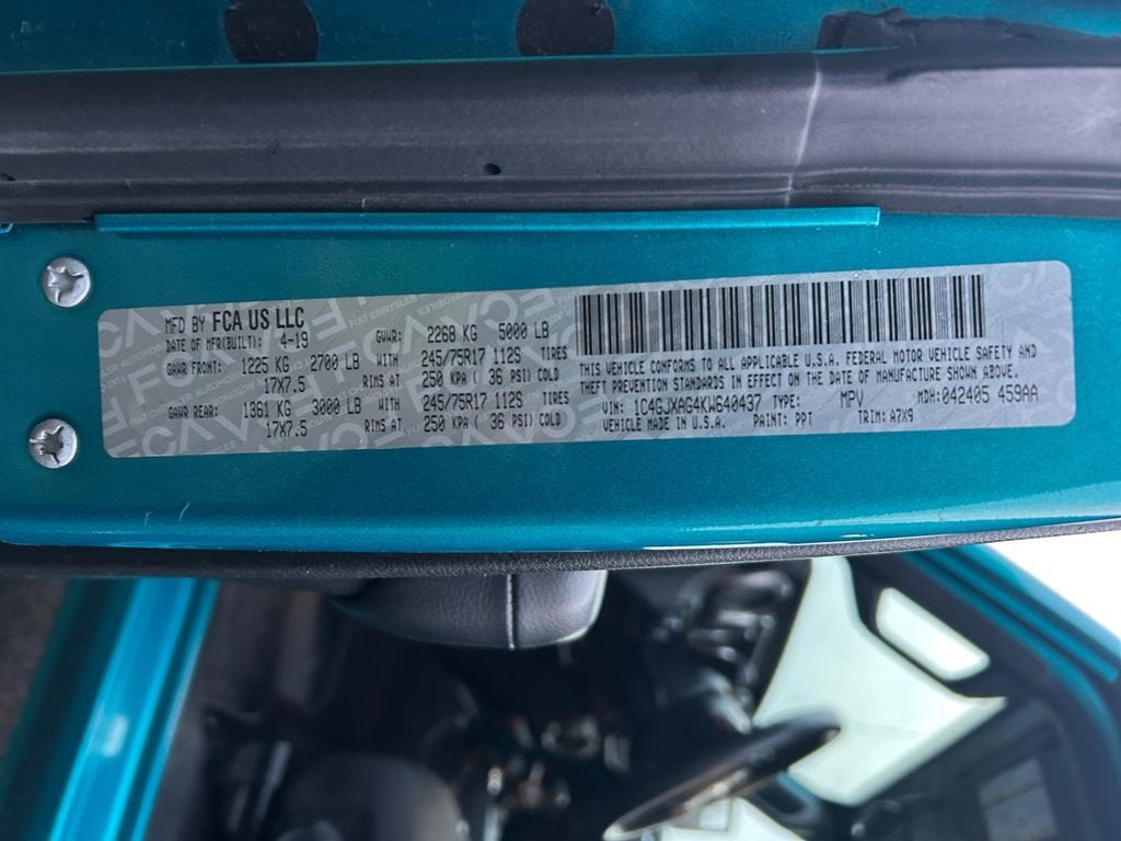 2019 Jeep Wrangler Sport