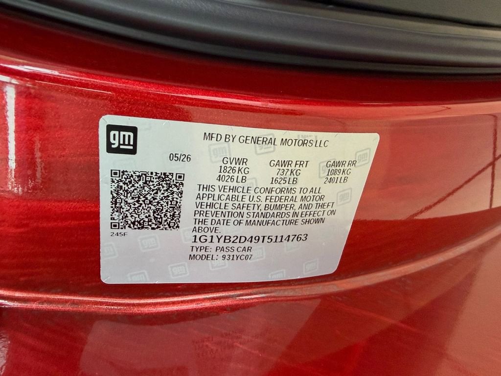 2026 Chevrolet Corvette Stingray 2LT
