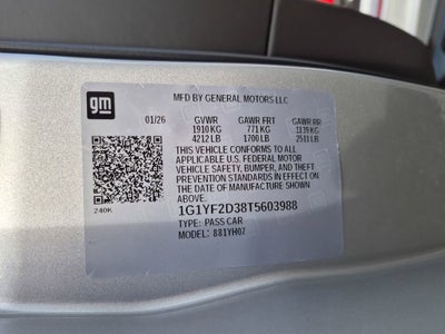 2026 Chevrolet Corvette Z06 3LZ