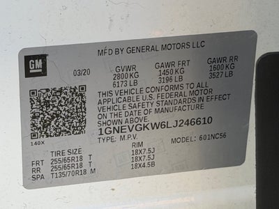 2020 Chevrolet Traverse LT Cloth