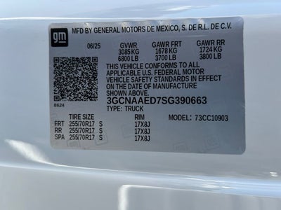 2025 Chevrolet Silverado 1500 WT