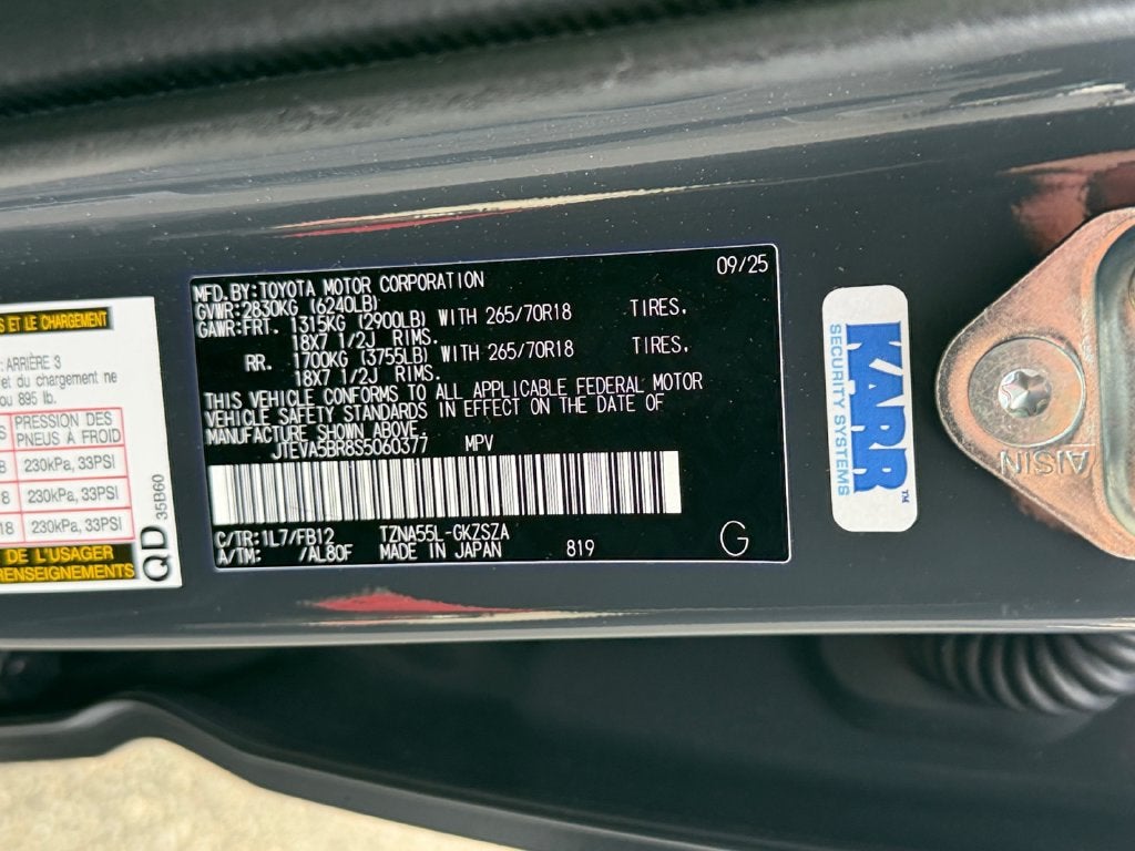 2025 Toyota 4Runner SR5