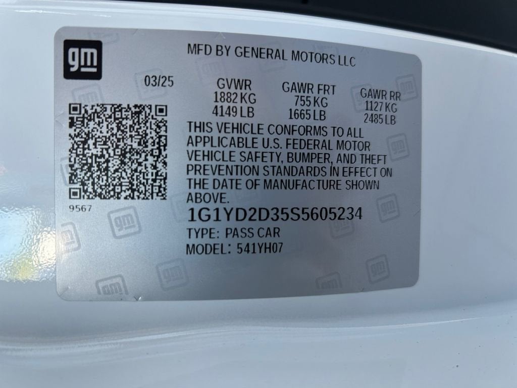 2025 Chevrolet Corvette Z06 1LZ