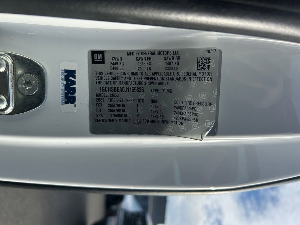 2018 Chevrolet Colorado 2WD Work Truck