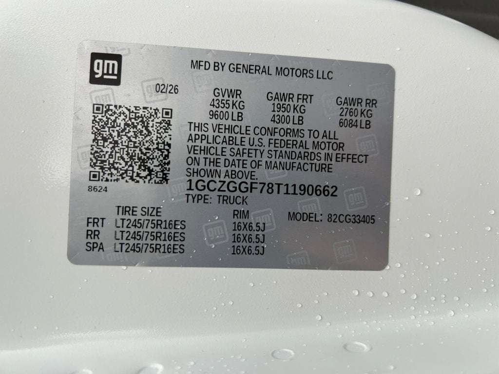 2026 Chevrolet Express Cargo 1WT