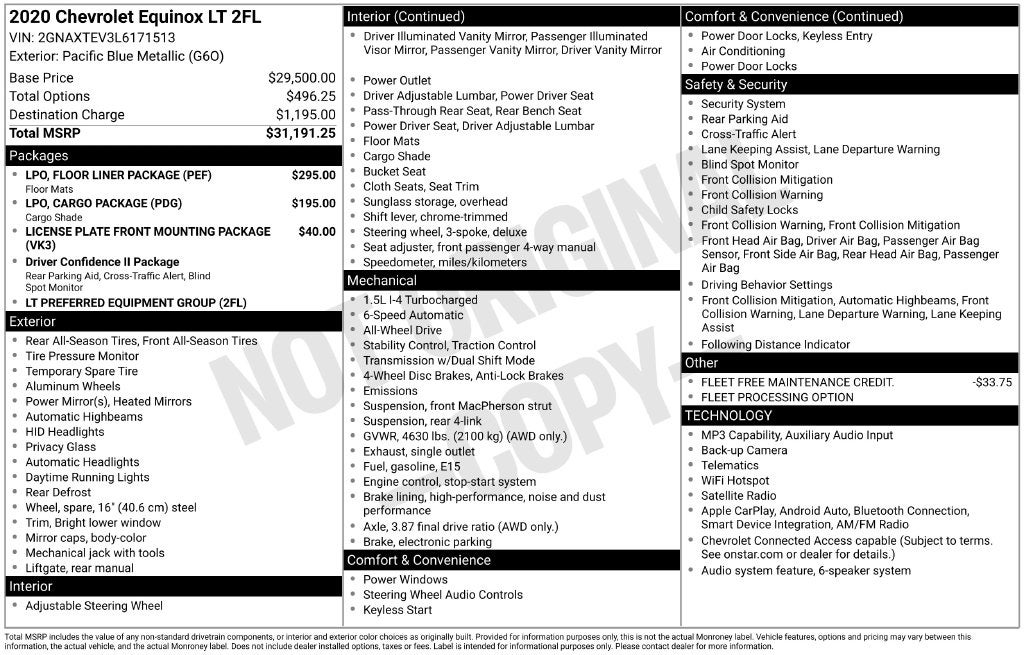 2020 Chevrolet Equinox LT