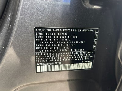 2018 Volkswagen Tiguan 2.0T SEL 4Motion