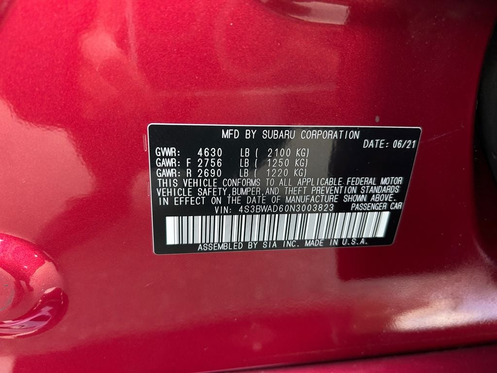 2022 Subaru Legacy Premium