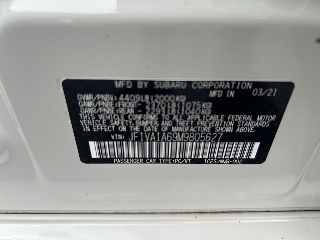 2021 Subaru WRX Base