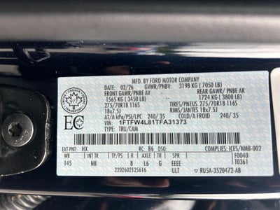 2026 Ford F-150 Tremor