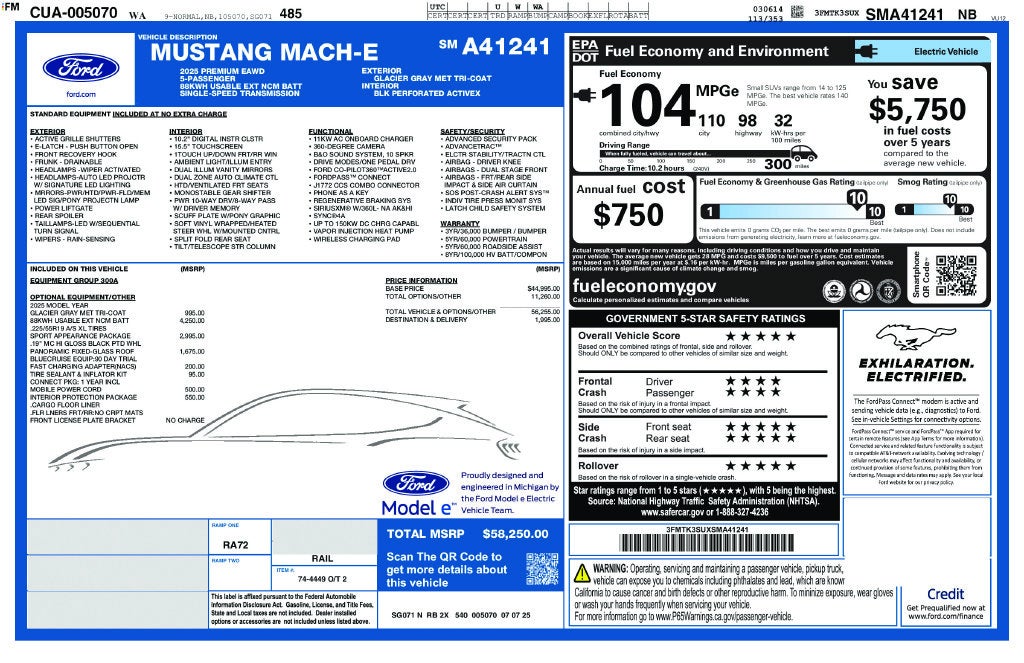 2025 Ford Mustang Mach-E Premium