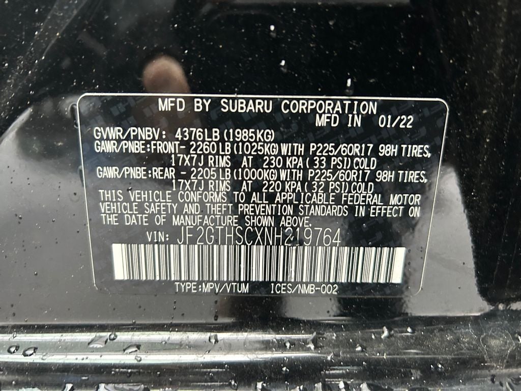 2022 Subaru Crosstrek Sport