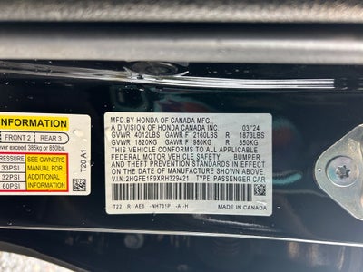 2024 Honda Civic Touring
