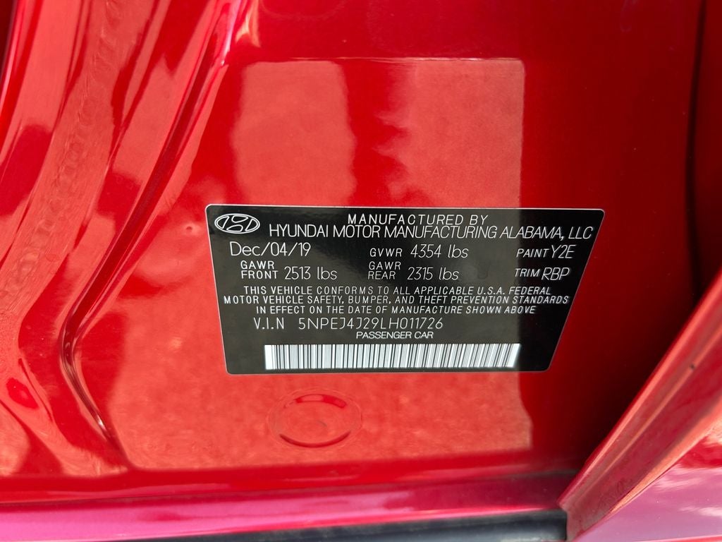 2020 Hyundai Sonata SEL Plus