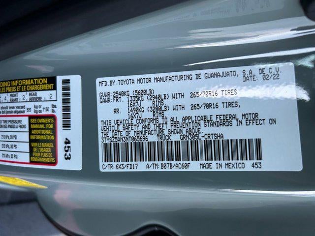 2022 Toyota TACOMA TRD OFFRD TRD Off-Road SUPER CHARGED