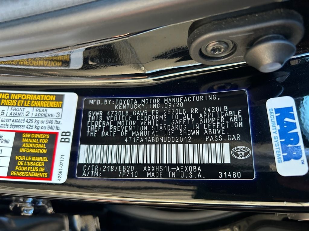 2021 Toyota Avalon Hybrid XSE