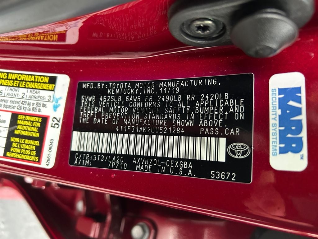 2020 Toyota CAMRY HYBRID XLE