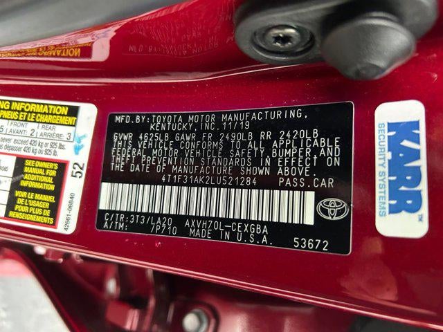 2020 Toyota CAMRY HYBRID XLE