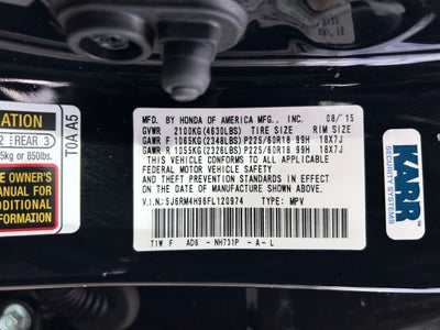 2015 Honda CR-V Touring