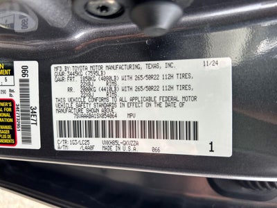 2025 Toyota SEQUOIA 4WD Capstone