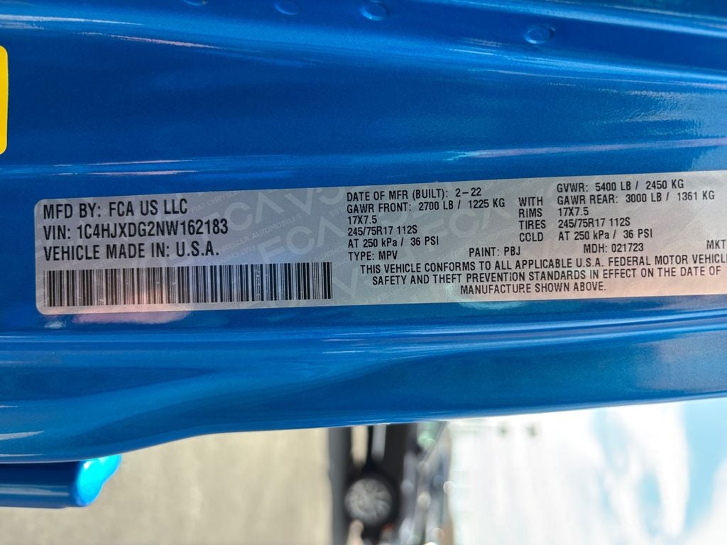 2022 Jeep Wrangler Unlimited Sport S