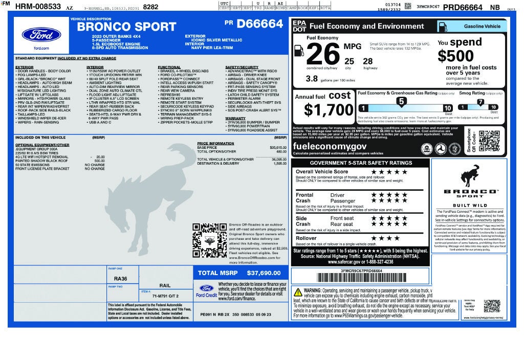 2023 Ford Bronco Sport Outer Banks