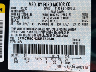 2025 Ford Bronco Sport Outer Banks