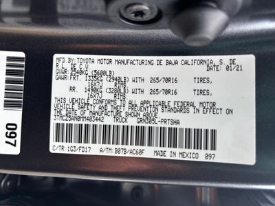 2021 Toyota Tacoma TRD Off-Road V6