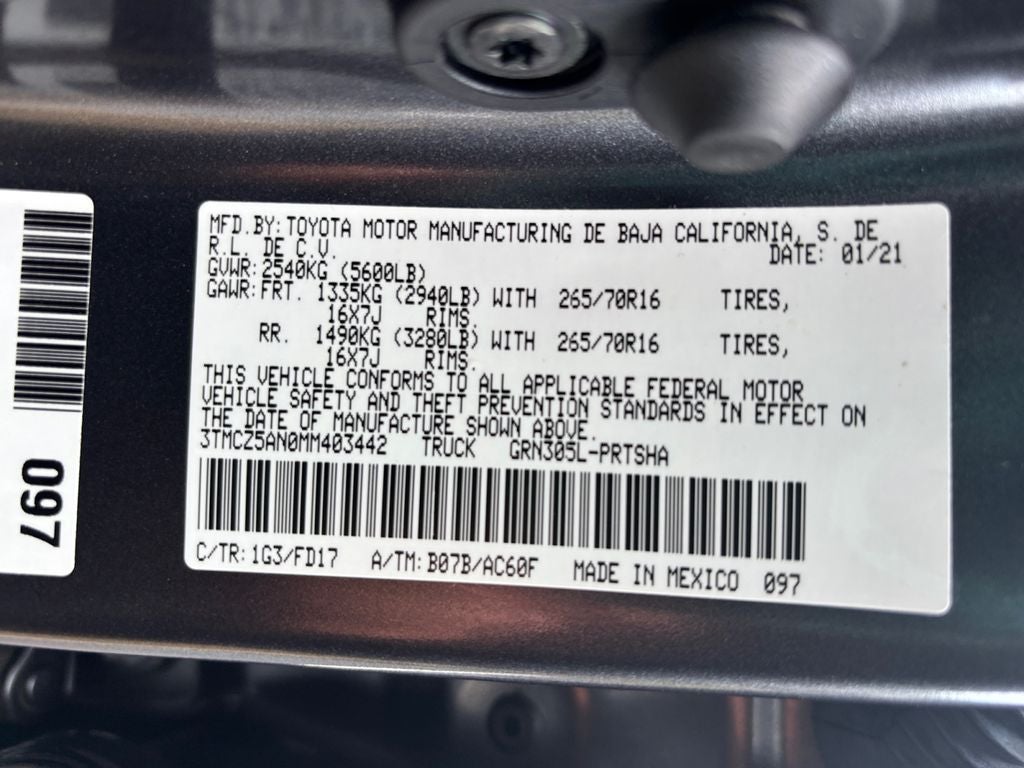 2021 Toyota Tacoma TRD Off-Road V6