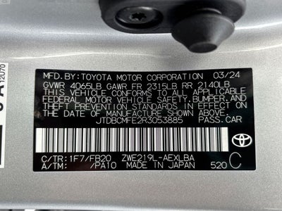 2024 Toyota Corolla Hybrid LE