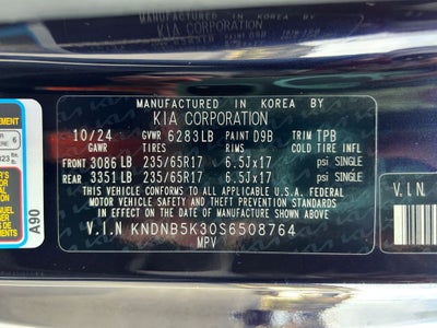 2025 Kia Carnival LXS