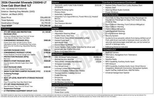 2026 Chevrolet Silverado 2500 HD LT