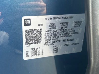 2026 Chevrolet Tahoe Premier