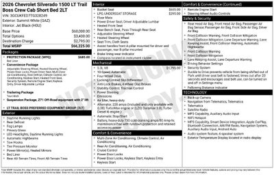 2026 Chevrolet Silverado 1500 LT Trail Boss