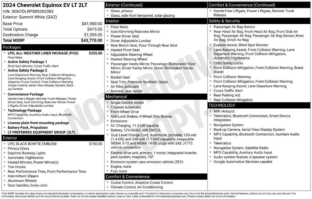 2024 Chevrolet Equinox EV 2LT