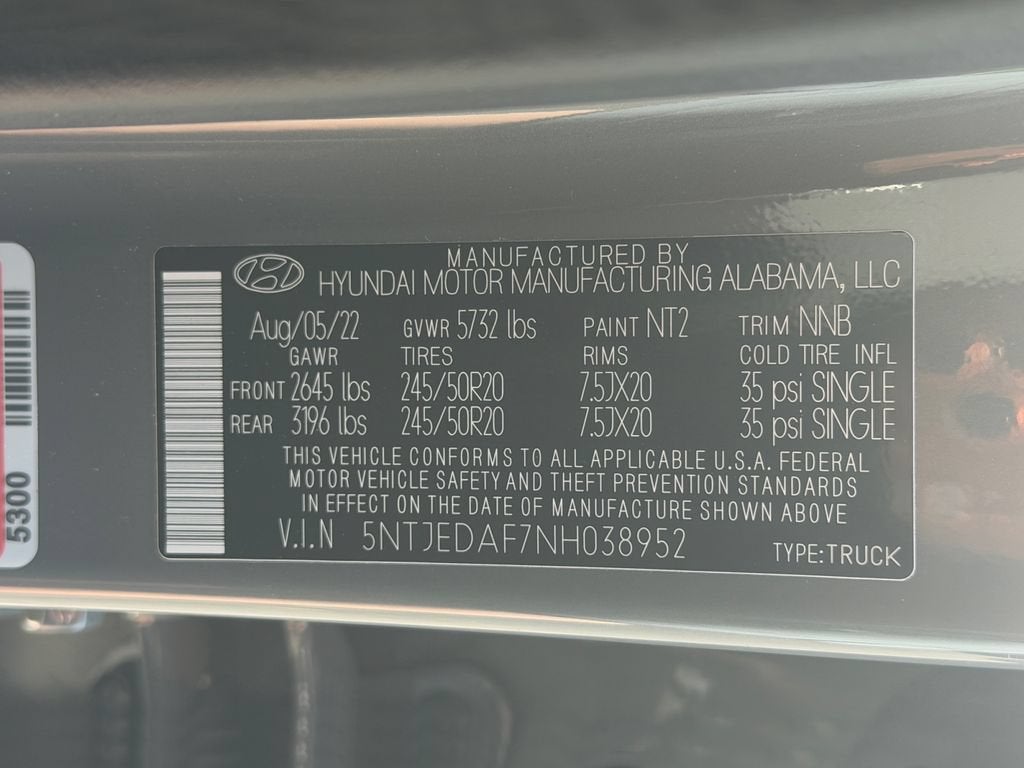 2022 Hyundai Santa Cruz Limited
